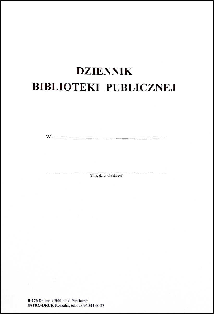 Dziennik biblioteki 