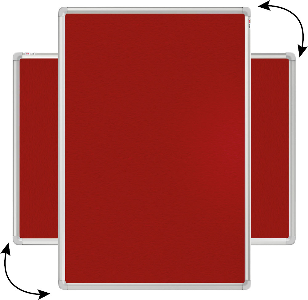 Tablica tekstylna czerwona